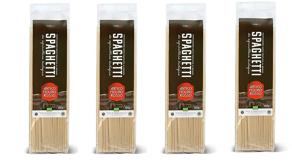 Antico Molino Rosso ORGANIC Bio Pasta Spaghetti Urweizen Quellwasser Freiluft getrocknet aus Italien 4x 500g