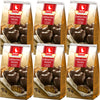 Weiss 6x 150g Lebkuchen Herzen mit 23% Zartbitterschokolade überzogen 900g MHD: 4/2026