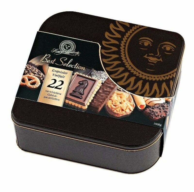 Henry Lambertz Best Selection 22 Gebäcksorten in einer schönen Metall Dose 1kg