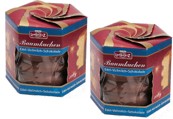 Lambertz 2x 300gr. Baumkuchen Edel Vollmilch  Schokolade  MHD/15.12.2025