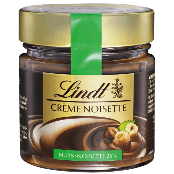 Lindt Creme Noisette Nuss 25% Haselnusscreme 220 g.