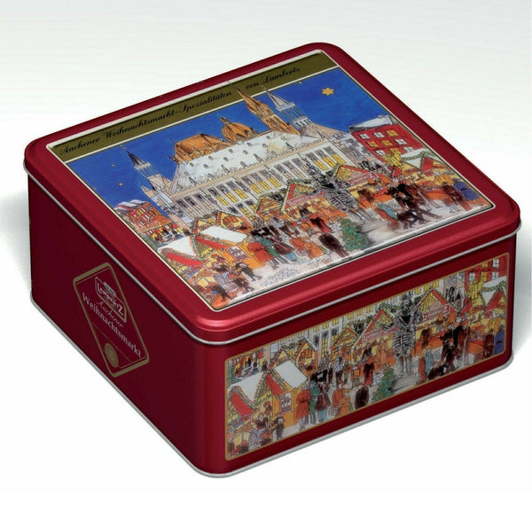 Lambertz Aachener Weihnachtsmarkt mit Rathaus Lebkuchenmischung Dose  1 kg