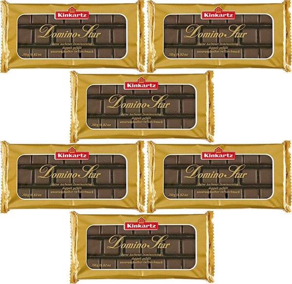 Kinkartz 6 x 250gr Feine Aachener Dominosteine mit Zartbitterschokolade 1,5 kg MHD: 04/2026