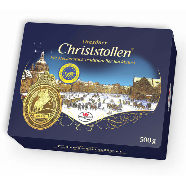 4x500g Original Dresdner Stollen Christstollen Geschenkdose 2kg