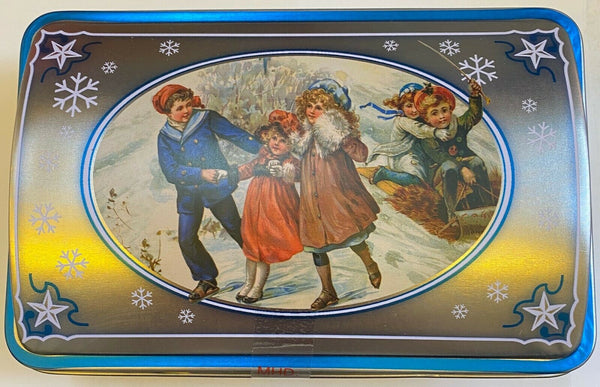 Haeberlein Metzger Elisen Schatulle Oblaten Lebkuchen 2fach Metall Dose Pastell 150 gr