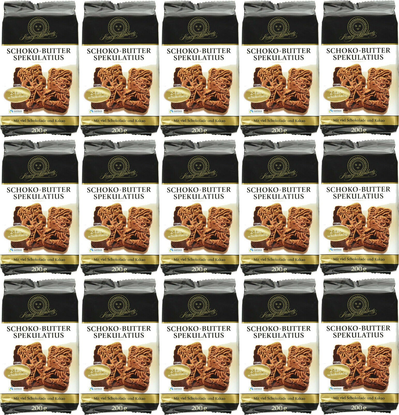 Henry Lambertz 43 x 200gr Schoko Spekulatius Traditionell  MHD: 4/2026