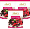 Lindt 3 x 150 g. Sensation Fruit Dunkle Chocolade Kugeln Himbeere und Cranberry