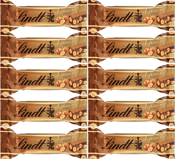 Lindt NUXOR 36 Riegel Gianduja Milchschokolade mit Haselnüssen 36 x 33g