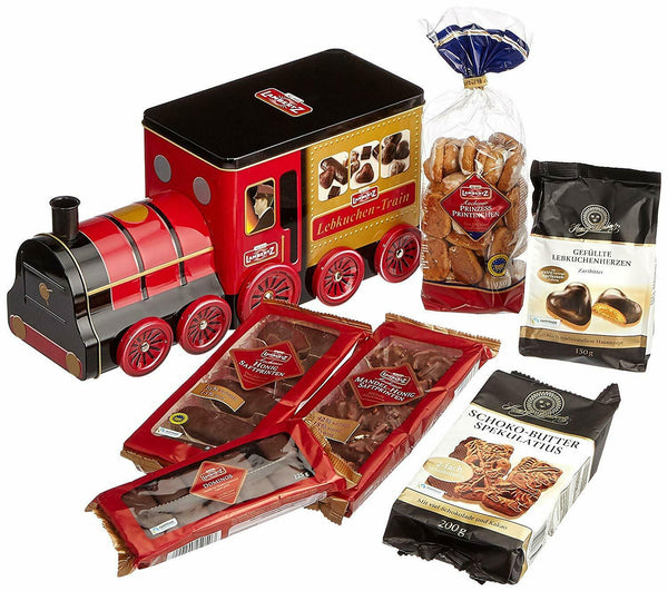 2x Lambertz Lebkuchen LOK Lokomotive UNGEFÜLLT zum befüllen ca 2 Liter Volumen