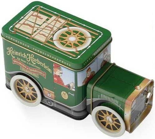 Haeberlein Metzger Nürnberger Elisen Express 175 g Auto mit Spieluhr Grün