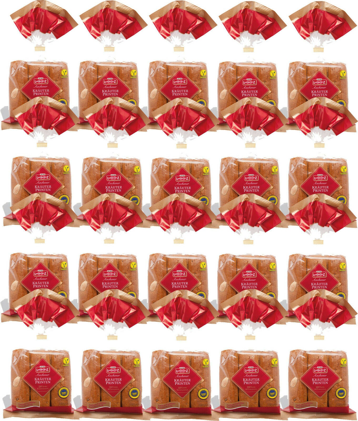 20 x 200 gr. LAMBERTZ Aachener Printen Kräuter-printen 4 kg. ||  ggA verifiziert MHD: 30/04/2026