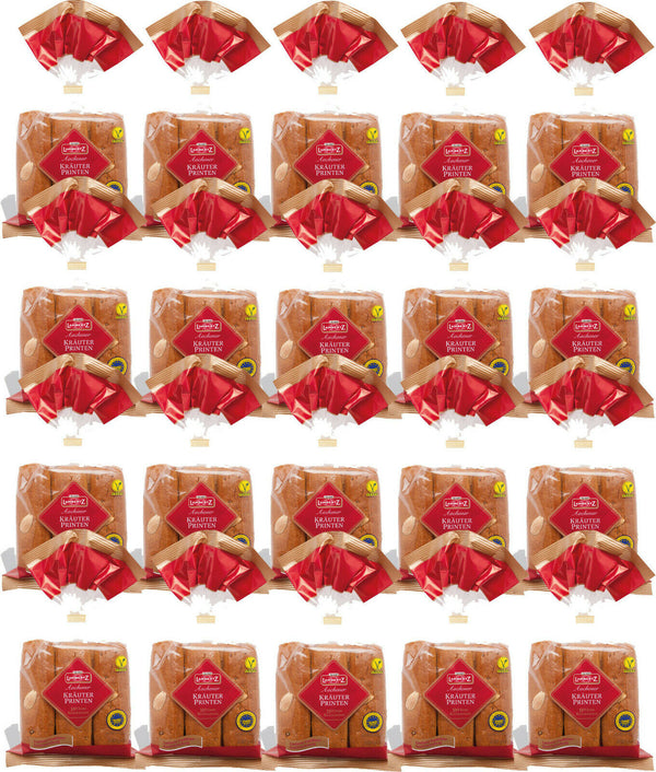 20 x 200 gr. LAMBERTZ Aachener Printen Kräuter-printen 4 kg. ||  ggA verifiziert MHD: 30/04/2026