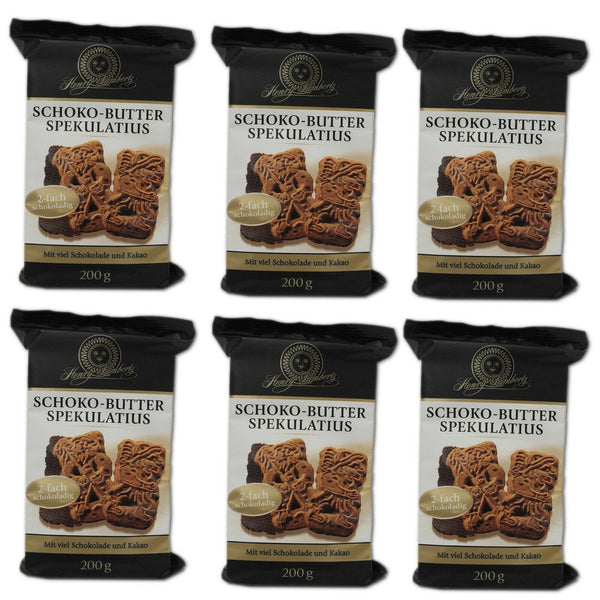 Henry Lambertz 6x 200gr Schoko Spekulatius Traditionell extra dünn gebacke MHD: 4/26