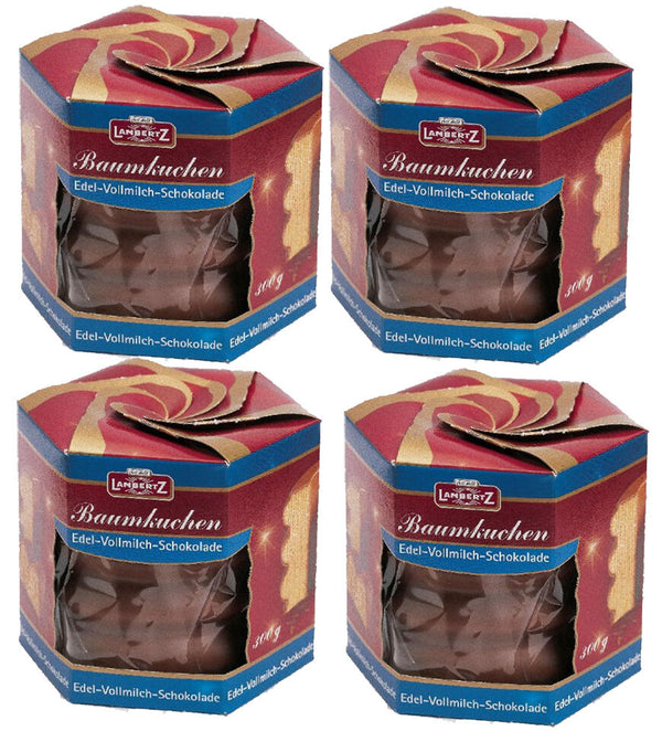 Lambertz 4x 300gr. Baumkuchen Edel Vollmilch  Schokolade MHD/15.12.2025