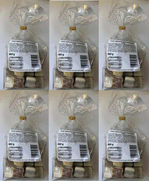 Feine weisse Aachener Dominos II Wahl Dominosteine 400 g lose Ware im Beutel