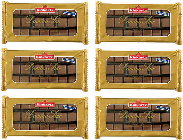 Kinkartz Domino Star Vollmilch Feine Aachener Dominosteine (6 x 250g) MHD: 04/2026
