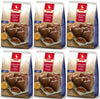 Weiss 6 x 300 g. Vollmilch Lebkuchen Herzen gefüllt mit Aprikosenfüllung 1.8 kg.