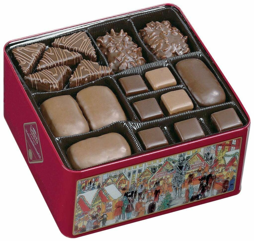 Lambertz Aachener Weihnachtsmarkt mit Rathaus Lebkuchenmischung Dose  1 kg