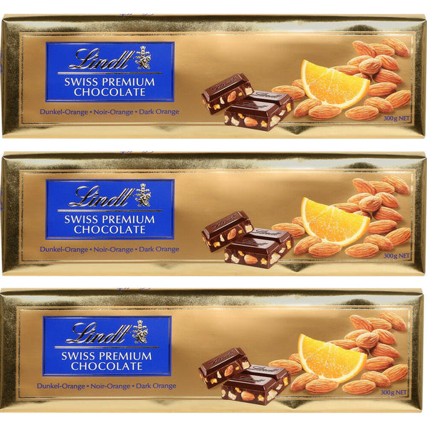 900 g Mandel Orange Lindt schweizer Schokolade Swiss Premium Chocolate Dark Orange Almond