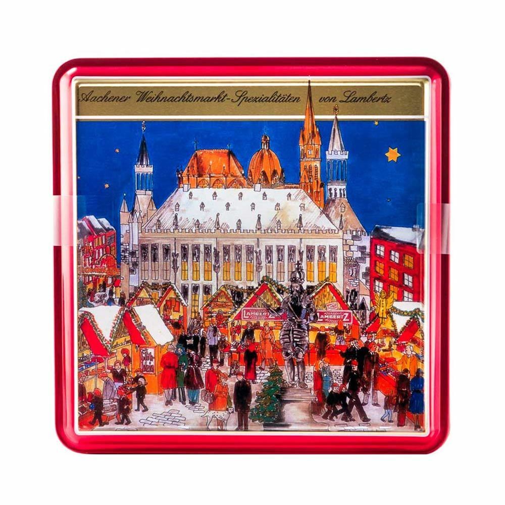 Aachener Weihnachtsmarkt gefüllt mit 500 g Lambertz Petit Soleils Lebkuchen Mischung