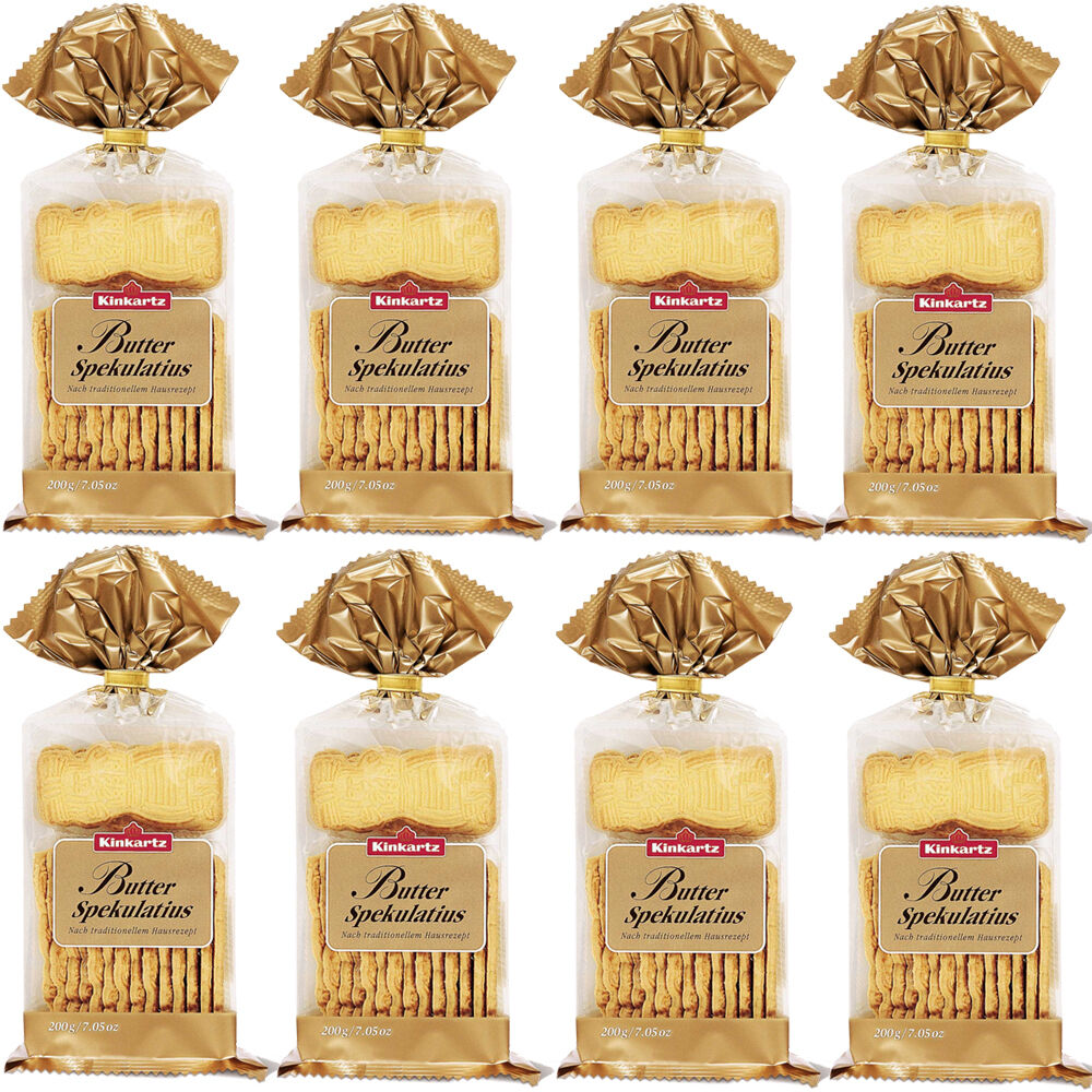Kinkartz 8x 200gr. Butter Spekulatius 1,6 kg Nach traditionellem Hausrezept MHD 4/26