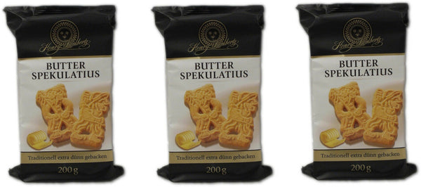 Henry Lambertz 3x 200gr Butter Spekulatius Traditionell extra dünn gebacken MHD:4/26