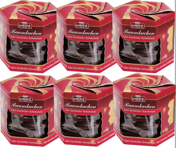 Lambertz 6x 300gr. Baumkuchen Edel Zartbitter Schokolade 1,8 Kg MHD: 11/2025