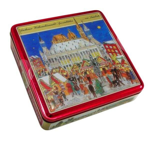 Aachener Weihnachtsmarkt gefüllt mit 500 g Lambertz Petit Soleils Lebkuchen Mischung