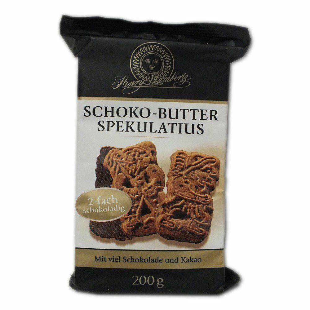 Henry Lambertz 6x 200gr Schoko Spekulatius Traditionell extra dünn gebacke MHD: 4/26