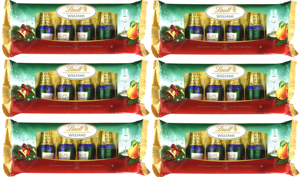 6x Lindt Alkohol Spezialitäten Zartbitter Schokolade mit Williamsbrand 132g = 792g