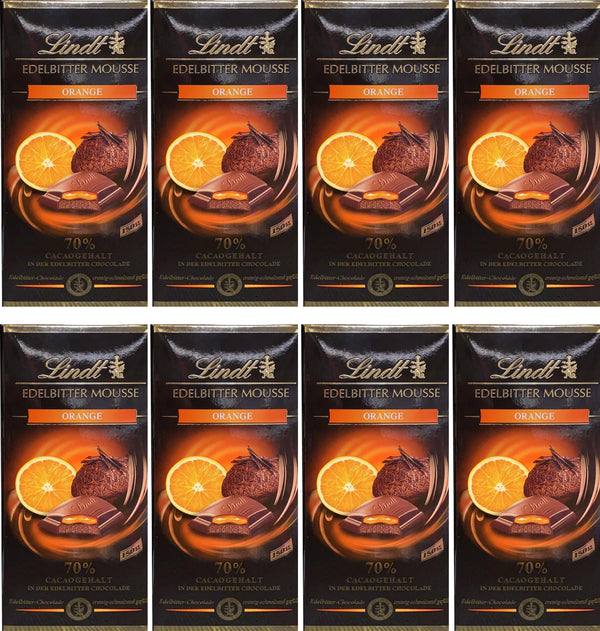 Lindt  8x150g Edelbitter Mousse Orange 1200 g.