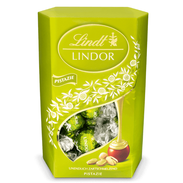 Lindt LINDOR Pistazie 500g  Vollmilch mit Pistaziencremefüllung