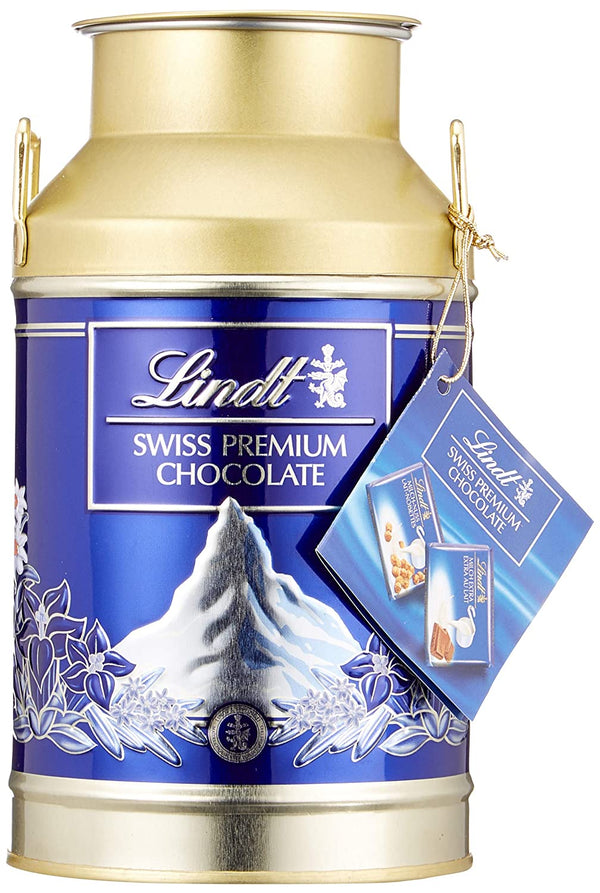 Lindt Milchkanne Matterhorn Swiss Premium 350g Schokolade Chocolate Milk Can