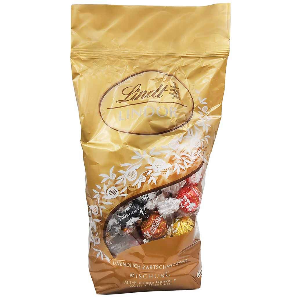 Lindt LINDOR Mischbeutel 600g ca. 48 Kugeln