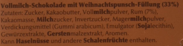 Lindt & Sprüngli Punsch Weihnachts Schokolade 100g | MHD: 03/2026