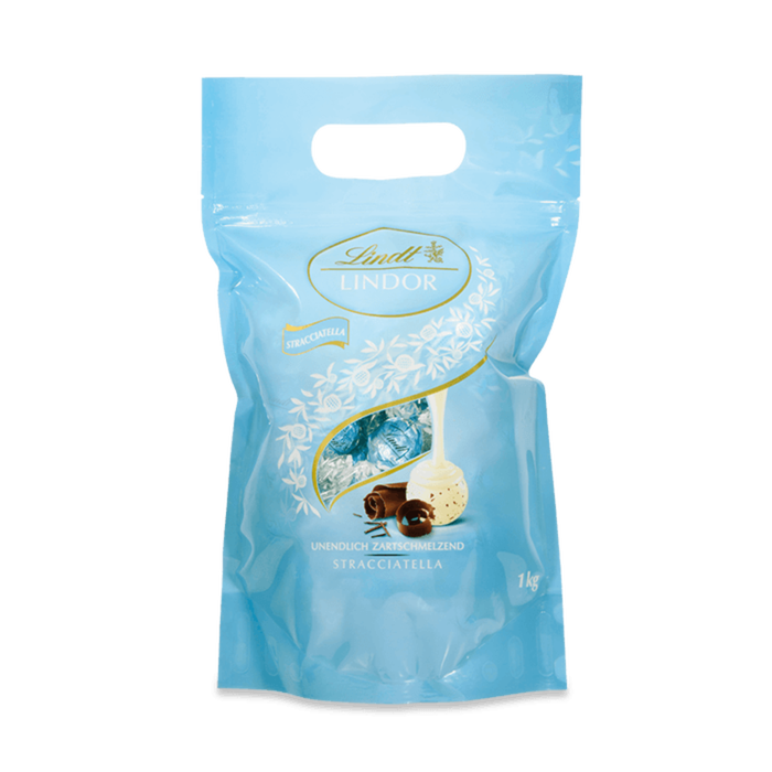 Lindt LINDOR Stracciatella Kugeln 1kg ca. 80 Kugeln Lindt Schokolade