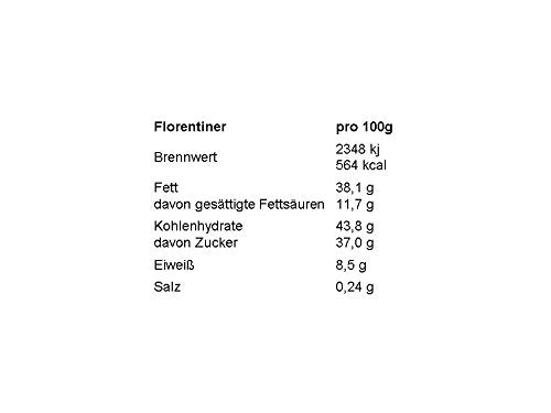 Exquisite Florentiner Mandel Nuss Mischung mit Vollmilch Weiße und Zartbitter Schokolade 900 g