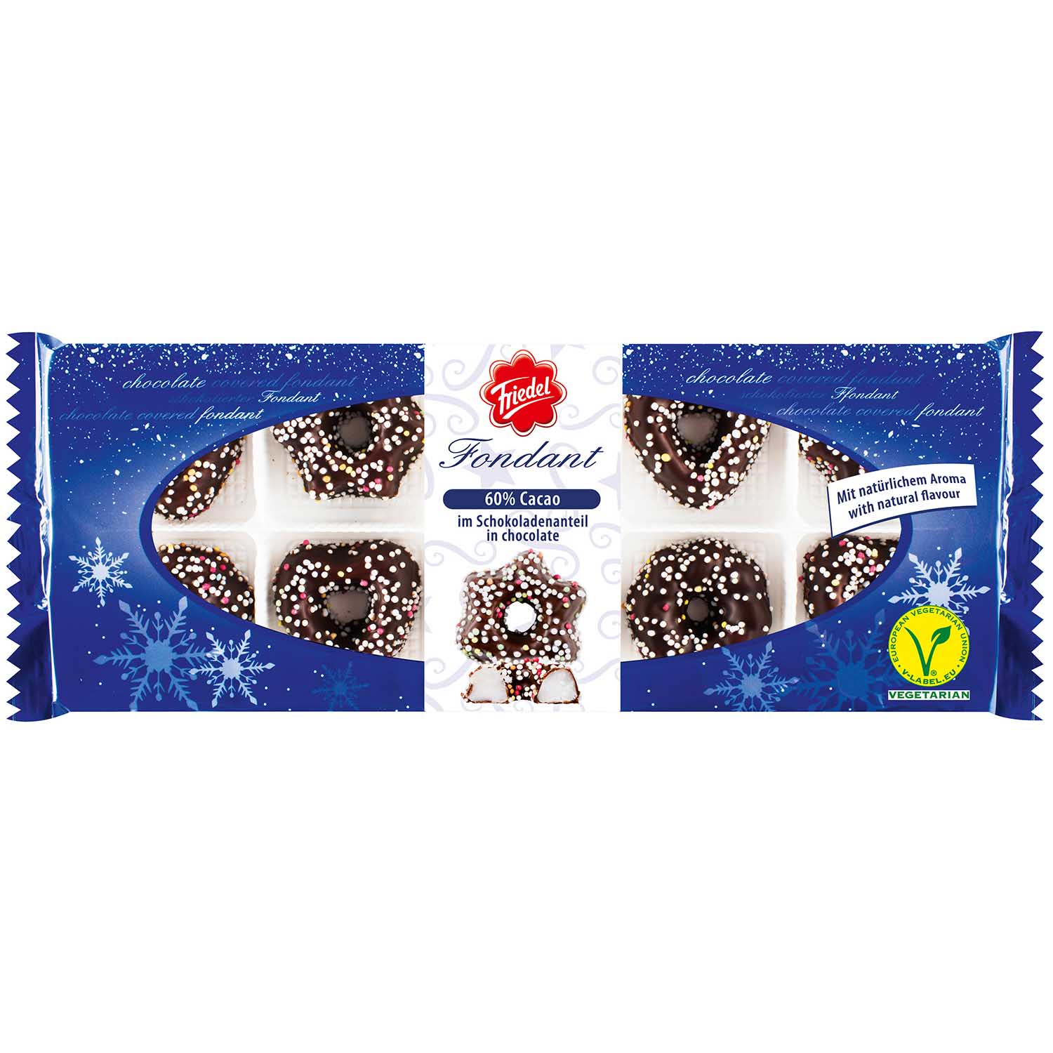 Friedel Baumbehang Fondant Ringe, GELEE Ringe, Schokofondant Ringe und Sterne 4x à 150g