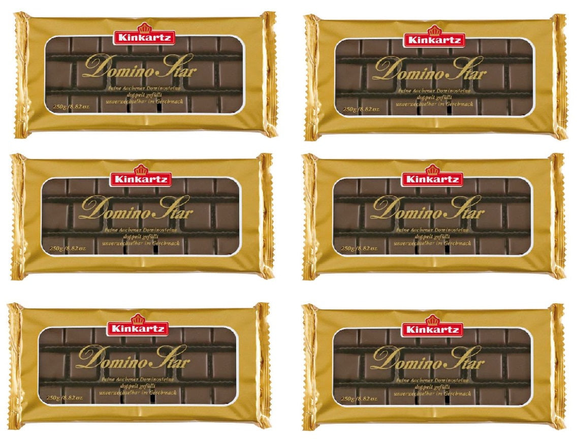 Kinkartz Domino Star Zartbitter Dominosteine (6x250g) 1,5kg