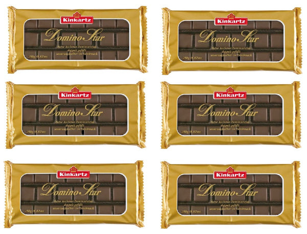 Kinkartz Domino Star Zartbitter Dominosteine (6x250g) 1,5kg
