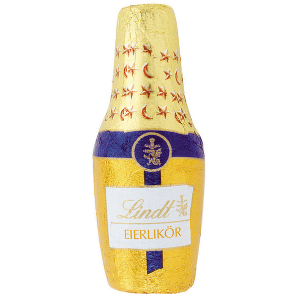 Lindt Alkohol Fläschchen Zartbitter Schokolade mit Eierlikör 131g