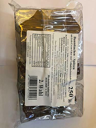 Baumkuchen Spitzen Vollmilch mit ORANGEN LIKÖR 750g lose Ware 2.Wahl MHD 02/26